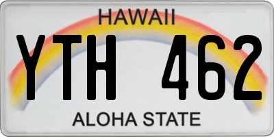 HI license plate YTH462