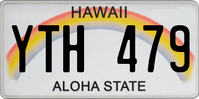 HI license plate YTH479