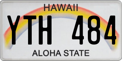 HI license plate YTH484