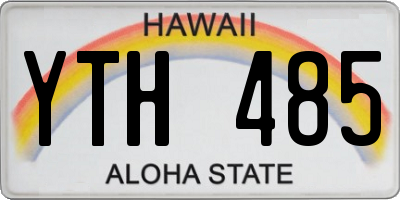 HI license plate YTH485