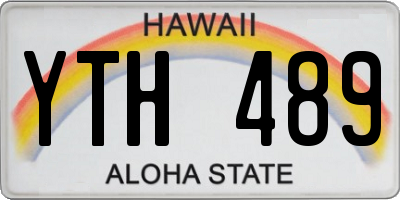 HI license plate YTH489