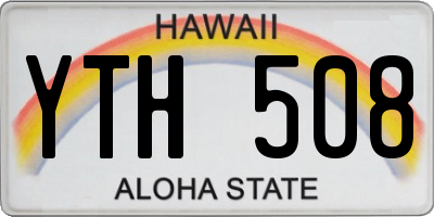 HI license plate YTH508