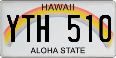 HI license plate YTH510