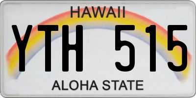 HI license plate YTH515
