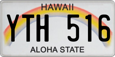 HI license plate YTH516