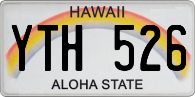 HI license plate YTH526