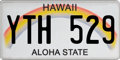 HI license plate YTH529
