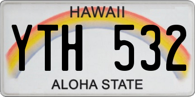 HI license plate YTH532
