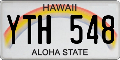 HI license plate YTH548