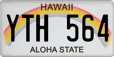 HI license plate YTH564
