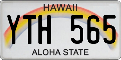 HI license plate YTH565