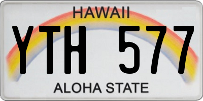 HI license plate YTH577