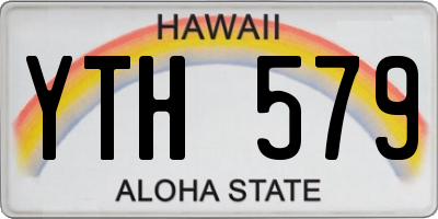 HI license plate YTH579