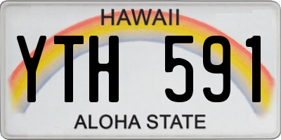 HI license plate YTH591
