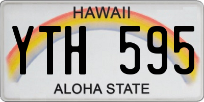 HI license plate YTH595