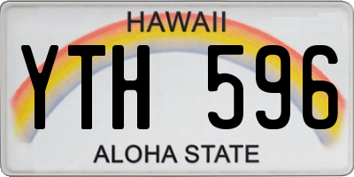 HI license plate YTH596