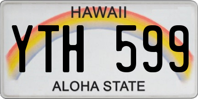 HI license plate YTH599