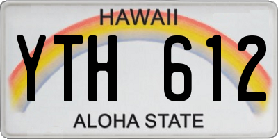 HI license plate YTH612