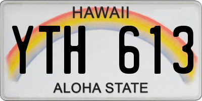HI license plate YTH613