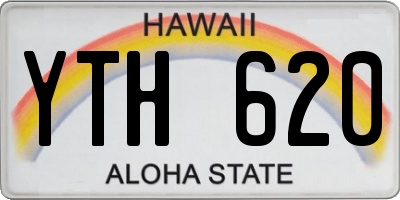 HI license plate YTH620