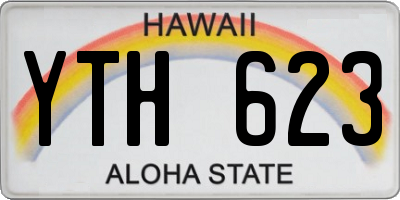 HI license plate YTH623