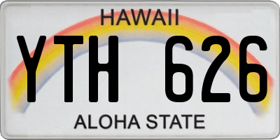 HI license plate YTH626