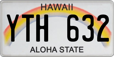 HI license plate YTH632