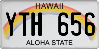 HI license plate YTH656