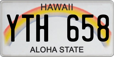 HI license plate YTH658