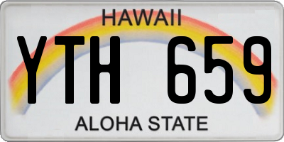 HI license plate YTH659