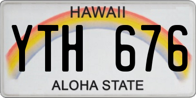 HI license plate YTH676