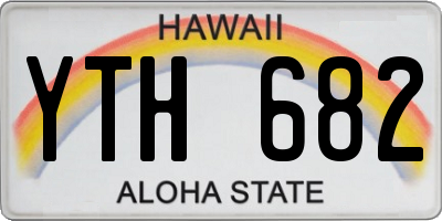 HI license plate YTH682