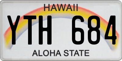 HI license plate YTH684