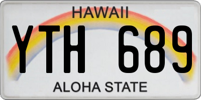 HI license plate YTH689