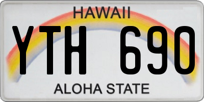 HI license plate YTH690
