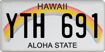 HI license plate YTH691