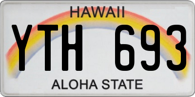 HI license plate YTH693