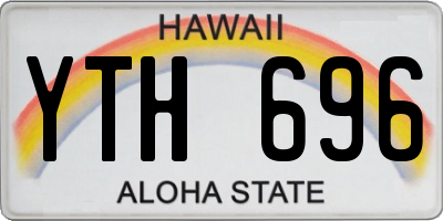 HI license plate YTH696