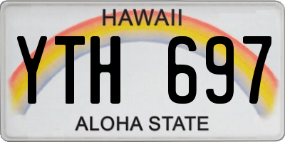 HI license plate YTH697