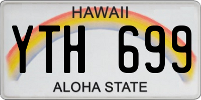 HI license plate YTH699