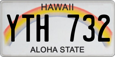 HI license plate YTH732