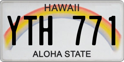 HI license plate YTH771