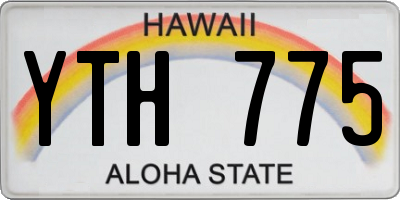 HI license plate YTH775