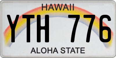 HI license plate YTH776