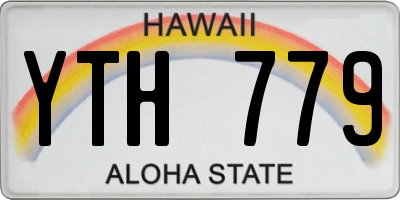 HI license plate YTH779