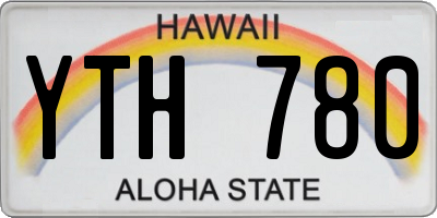 HI license plate YTH780