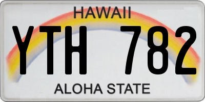 HI license plate YTH782