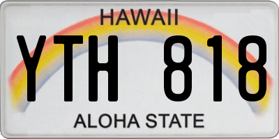 HI license plate YTH818