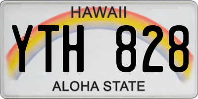 HI license plate YTH828