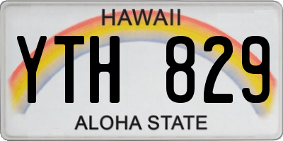 HI license plate YTH829